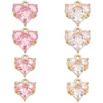 8Pcs 4 Styles Brass Charms