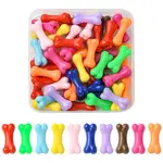 50Pcs UV Plating Acrylic Beads