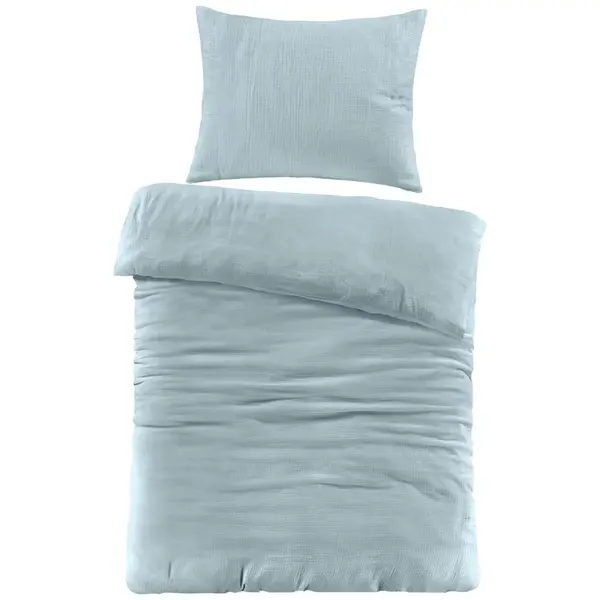 Novel OBOUSTRANNÉ POVLEČENÍ, renforcé, mušelín, šalvějově zelená, 140/200 cm