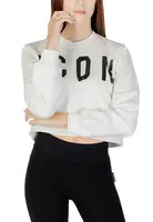 Bílá dámská crop mikina