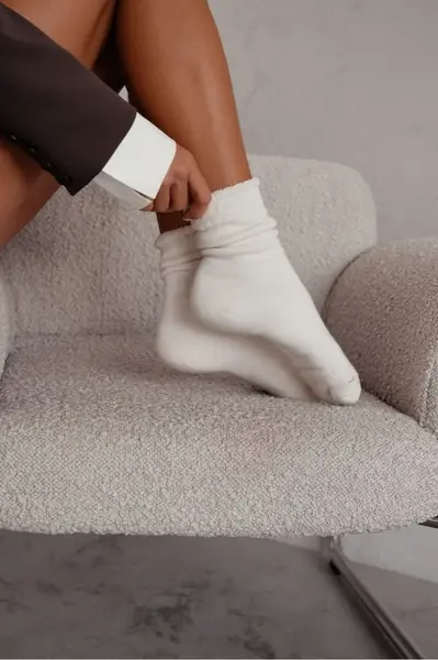 Dámské ponožky Milena Frotte Ecru