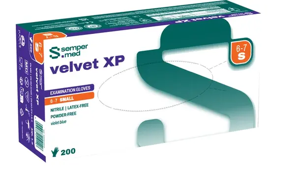 Sempermed Velvet XP vel. S vyšetřovací rukavice nepudrované 200 ks