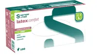 Sempermed Latex Comfort vel. L vyšetřovací rukavice nepudrované 100 ks