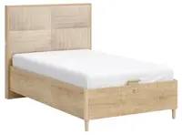 Studentská postel 120x200cm s úložným prostorem a usb cody - dub