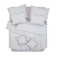 SCANquilt povlečení KLASIK PLUS UNI světle šedá 140 x 200/70 x 90 cm