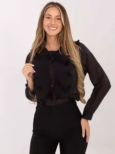 Černá halenka s volány