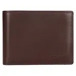 Pánská kožená slim peněženka Richhoff Petr - hnědá