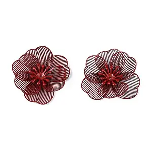 Spray Painted Iron Bead Caps