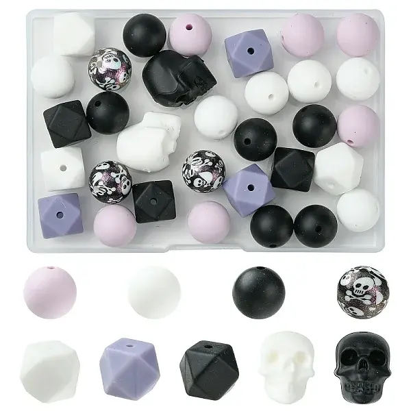 Halloween Theme Food Grade Eco-Friendly Silicone Beads