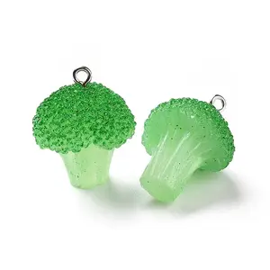 Opaque Resin Vegetables Pendants