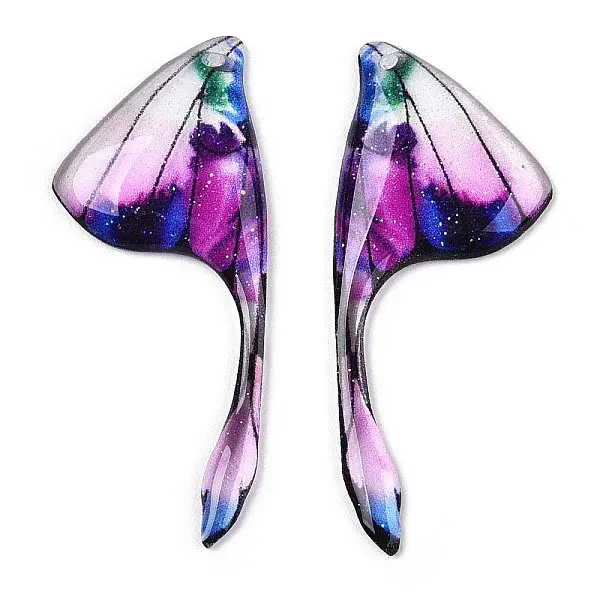 Epoxy Resin Wing Pendants