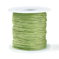 100M Segment Dyed Round Polyester Metallic Braided Cords