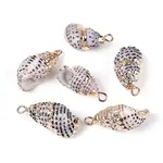 Electroplated Natural Shell Pendants