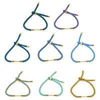 8Pcs 8 Colors Braided Nylon Cord Bracelet Making