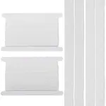 2 Styles Flat Non-slip Transparent Silicone Polyester Elastic Bands