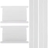 2 Styles Flat Non-slip Transparent Silicone Polyester Elastic Bands