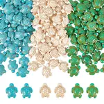 120Pcs 3 Colors Dyed Synthetic Turquoise Beads