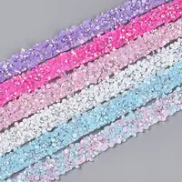 Resin Rhinestone Crystals Beaded Trim