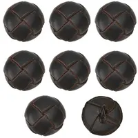 8Pcs 1-Hole Cowhide Shank Buttons