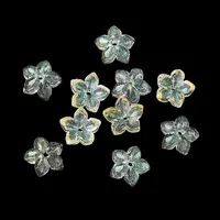 Dyed & Heated Glass Bead Caps