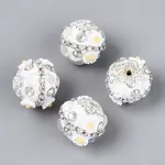 Handmade Polymer Clay Rhinestone Indonesia Beads