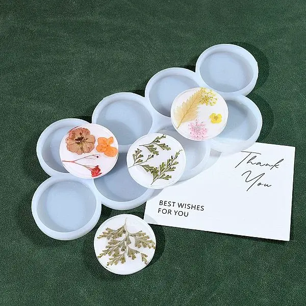 Flat Round DIY Silicone Molds