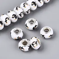 Opaque Resin European Beads