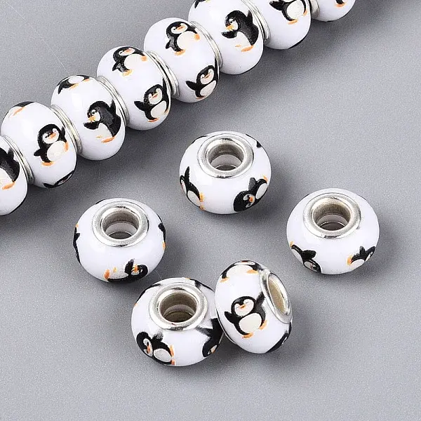 Opaque Resin European Beads