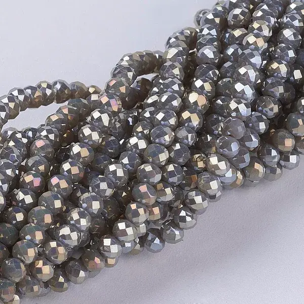 Electroplate Glass Beads Strands