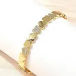 Brass Micro Pave Cubic Zirconia Bangles