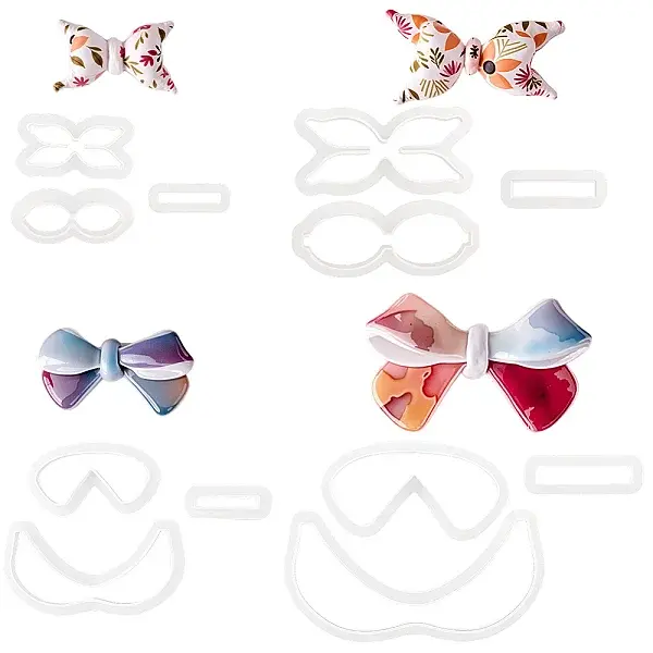 4 Sets 4 Styles Plastic Clay Pressed Molds