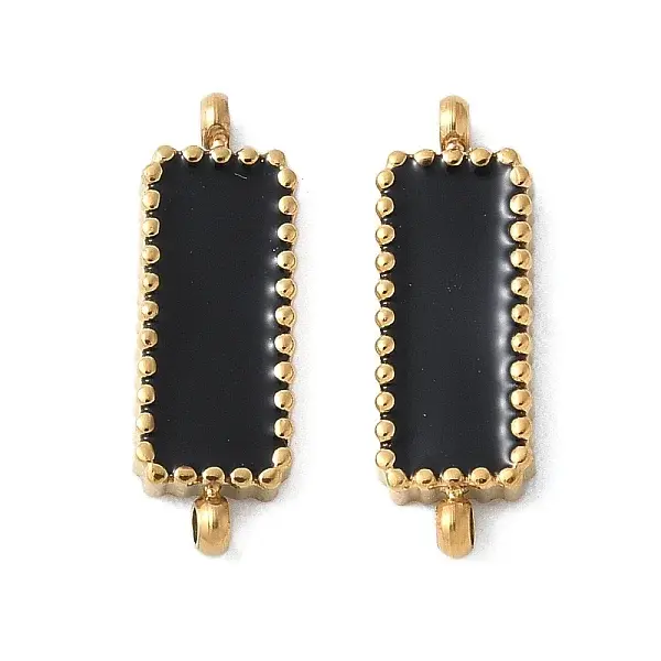 304 Stainless Steel Enamel Connector Charms