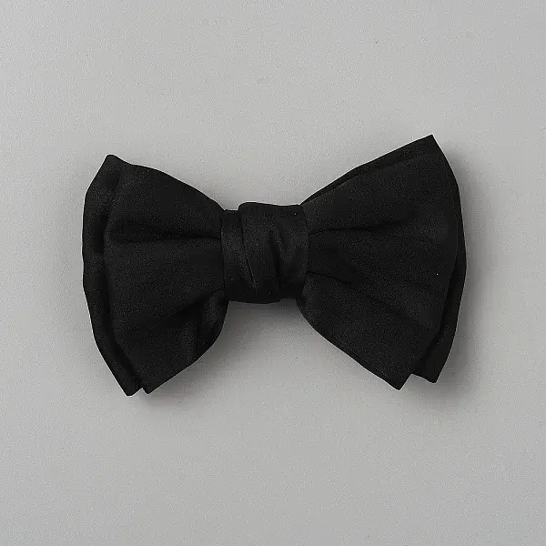 Bowknot Satin Face with Iron Shoe Buckle Clips