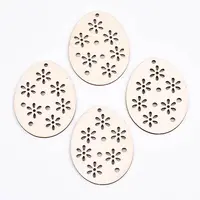 Undyed Natural Wooden Big Pendants