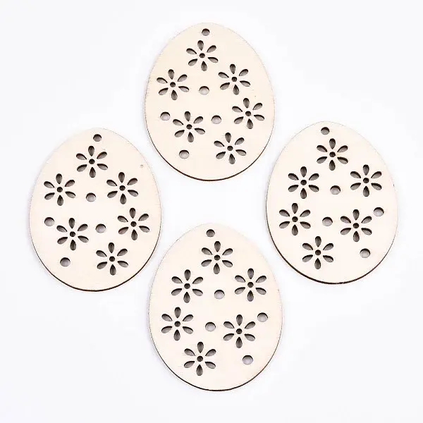 Undyed Natural Wooden Big Pendants