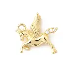 Brass Micro Pave Cubic Zirconia Pendants