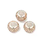 Alloy Rhinestone Clay Pave Beads