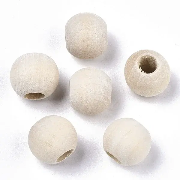 Natural Unfinished Wood Beads