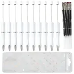 10Pcs ABS Plastic & Iron Ball-Point Pen
