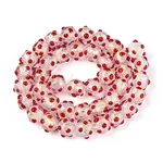 Handmade Foil Lampwork Beads Strands