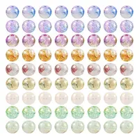 180Pcs 9 Colors Baking Painted Crackle Glass Beads