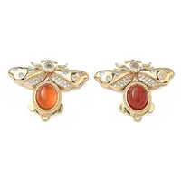 Brass Micro Pave Clear Cubic Zirconia Box Clasps