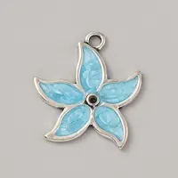 Ocean Theme Alloy Enamel Pendants