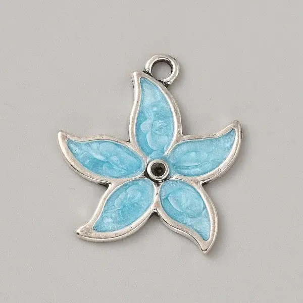 Ocean Theme Alloy Enamel Pendants