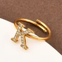 304 Stainless Steel Micro Pave Cubic Zirconia Cuff Open Rings