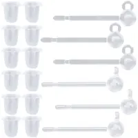 200Pcs Resin Studs Earring Findings