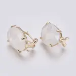 Faceted Glass Stud Earring Findings