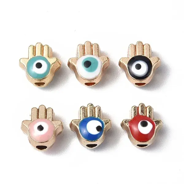 Alloy Enamel Evil Eye Beads