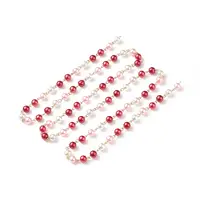 Handmade Glass Pearl Beaded Chain