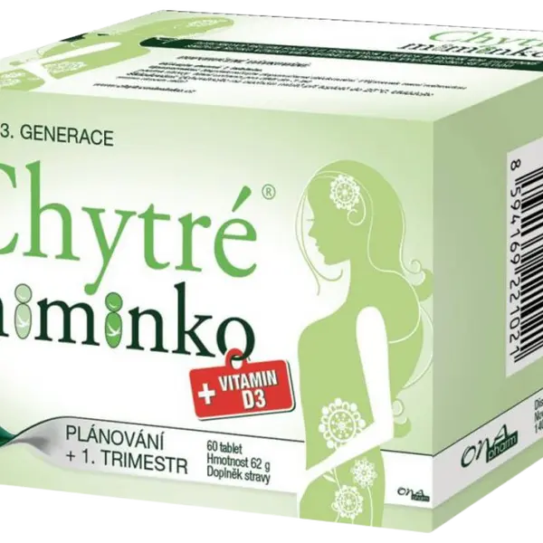 CHYTRÉ MIMINKO + Vitamin D3 60 tablet